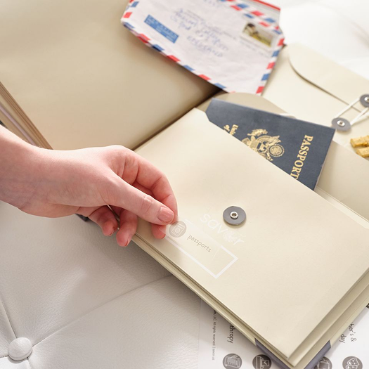 The Folio System keeps a passport and vital documents in one place